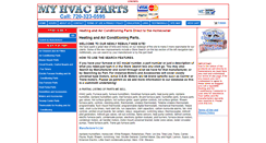 Desktop Screenshot of myhvacparts.com